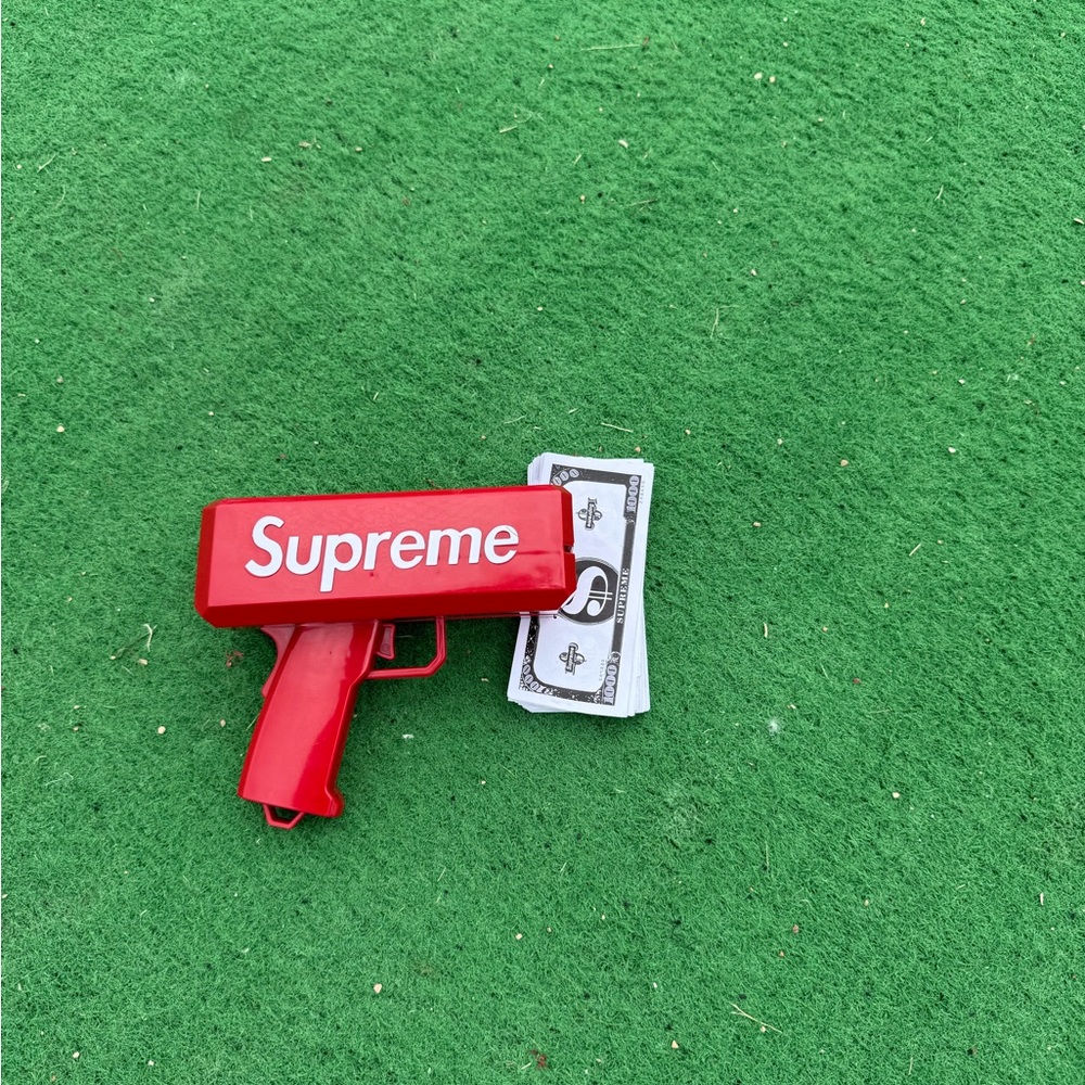 Supreme Red Cash Cannon 100% authentic